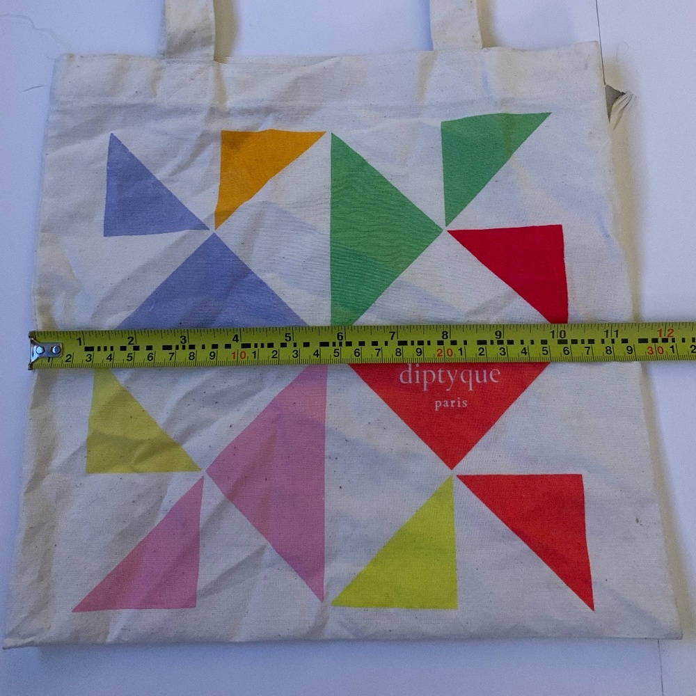 Reusable diptyque square Shopping Tote - 11" X 11"